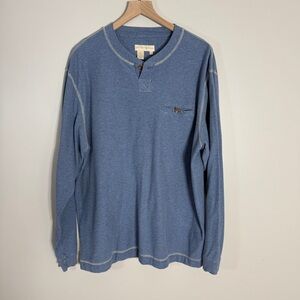 The Territory Ahead Men's Blue Henley Shirt